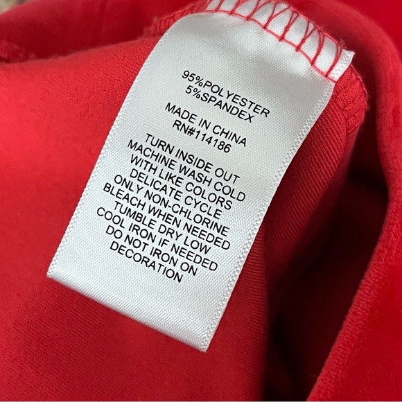 Juicy Couture Red Velour Track Pants S Gold Logo Y2K Retro Preppy Loungewear - Picture 5 of 8